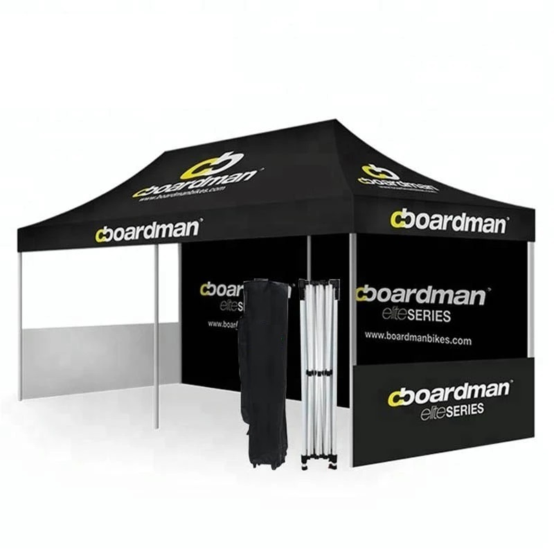 Custom Printed Waterproof  Portable Made Quick 10X10 Frame Easy Pop Up Tent Events Canopy Tents