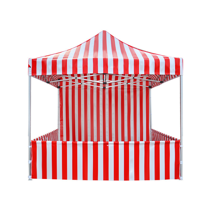 Outdoor Gazebo 10x10 10*x15ft  Pop Up Canopy Gazebo Food Snack Marquee Tent Red and White Stripe Tent Carnival themed Tent