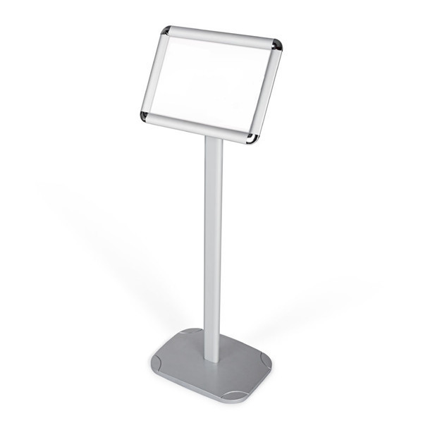 Classic Free-standing Vertical Telescopingarms Heavy Aluminum Extrusion Menu Snap Frame Sign Board Stand For Promotion