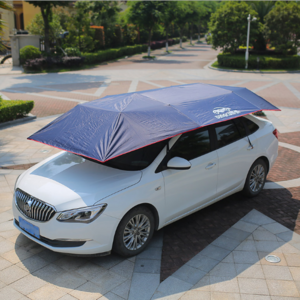 4.2M Folding Portable Tent Sunshield car auto sunshade umbrella Protection Semi-automatic Waterproof Sun Shade Roof Cover E0297