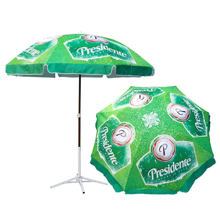 Commercial Grade Beach Sunshade Outdoor Advertising Garden Beach Umbrella 200Cm Promotional Beach Umbrella