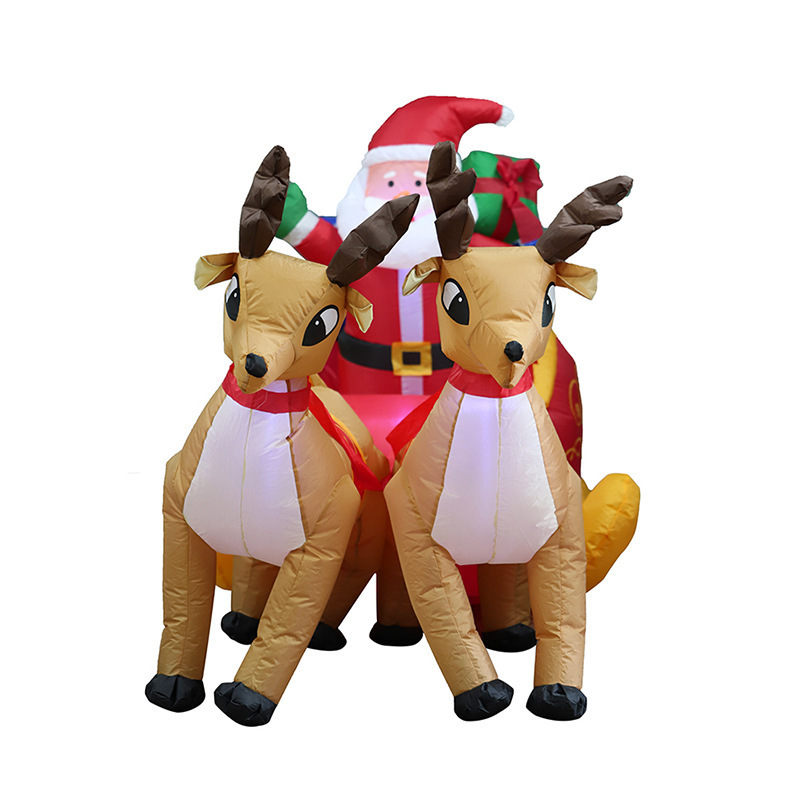 outdoor giant advertising inflatable christmas snowman old man christmas inflatable Elk sleigh figures