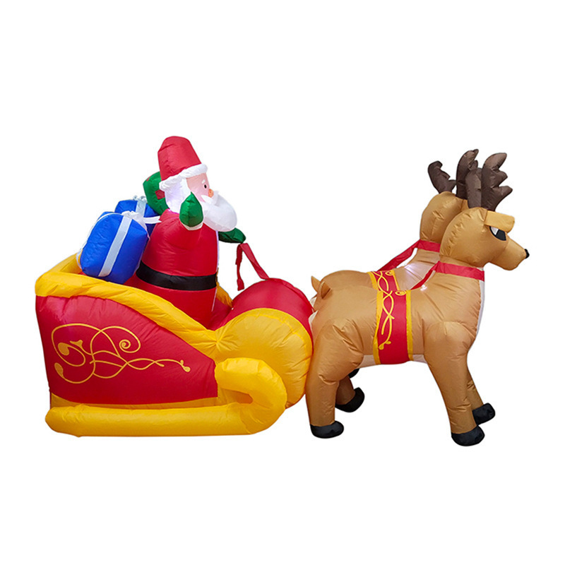 outdoor giant advertising inflatable christmas snowman old man christmas inflatable Elk sleigh figures