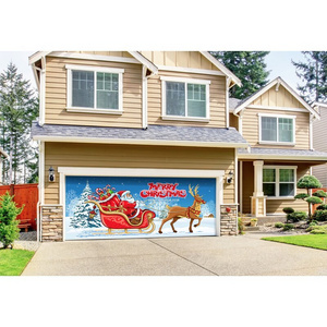 7 x 16ft Christmas Decoration Holiday Garage Door Banner Mural Wall Banner