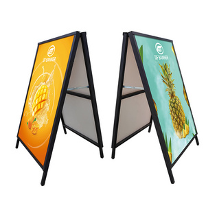 Foldable Manufacturers wholesale a frame sign outdoor customized pavement signs a frame sidewalk sign advertising boards  stands