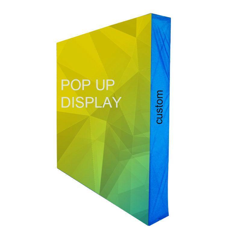 Portable Exhibition Booth Wall Banner Stand Straight Backdrop Tension Fabric Pop Up Display For Trade Show