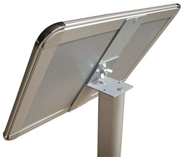 Classic Free-standing Vertical Telescopingarms Heavy Aluminum Extrusion Menu Snap Frame Sign Board Stand For Promotion