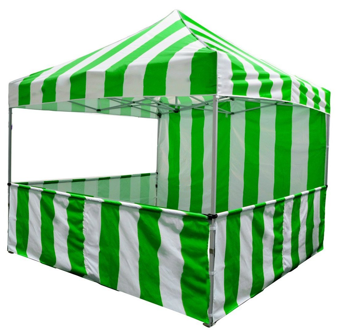 Outdoor Gazebo 10x10 10*x15ft Red/Blue /Green & White Stripe Event Tent Pop Up Canopy Gazebo Food Snack Carnival Tent for Beach