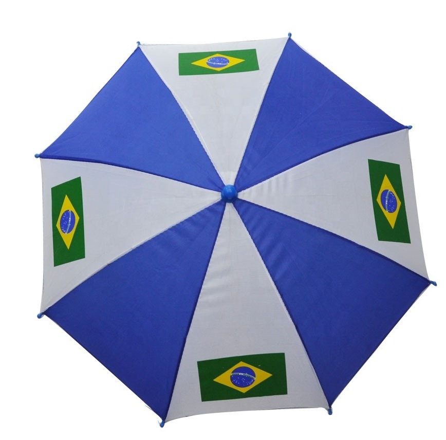 2023 Custom Soccer Fans Head Umbrella With Country Flag 32 Teams Foldable Umbrella Sun Umbrella Hat