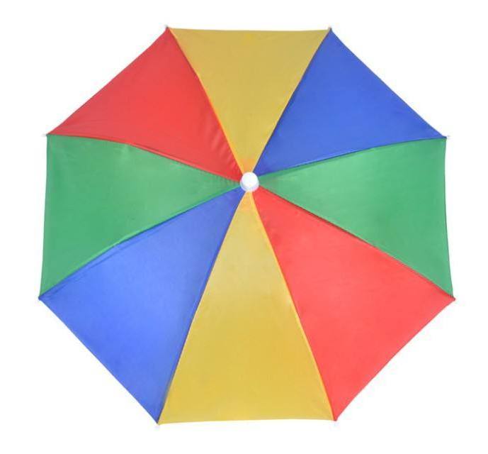 Wholesale Custom Promotion Fan Gift Mini Sun Rain Head Umbrella Small Head Hat Umbrella