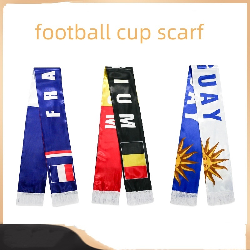 Wholesale Customized Israel Scarves European Competition Election Football Fan Team Cup Scarves