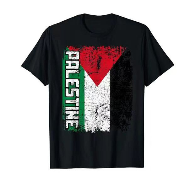 Palestine Products Custom over Size Men's Flag T Shirts Free Palestine Football Shirt 2 Peace