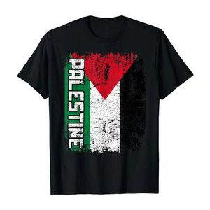 Palestine Products Custom over Size Men's Flag T Shirts Free Palestine Football Shirt 2 Peace