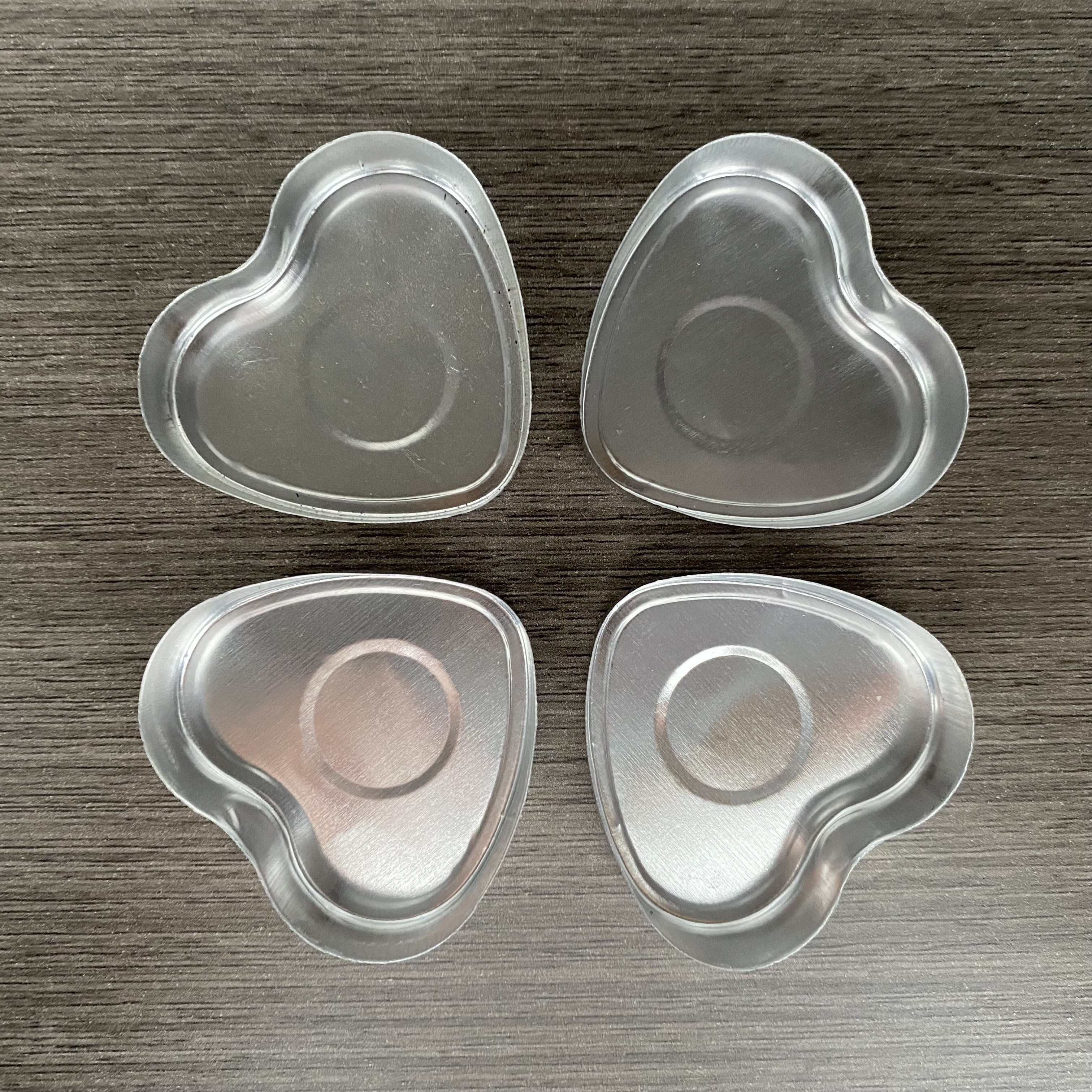 festival usage heart shape aluminium tealight candle cup