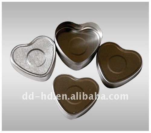 festival usage heart shape aluminium tealight candle cup