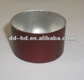 Aluminum sustainer with straight / folded edge flower/heart shape Aluminum Tealight Cup