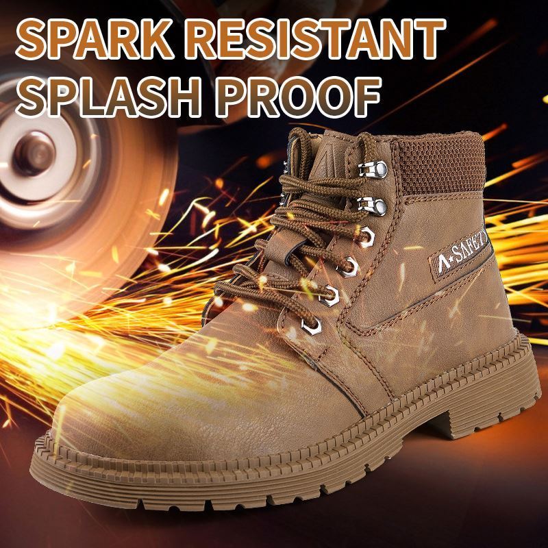 dd Oil Slip Resistant Safety Shoes Anti Static Water Resistant Work Puncture Proof Industrial Safety Steel Toe Boots