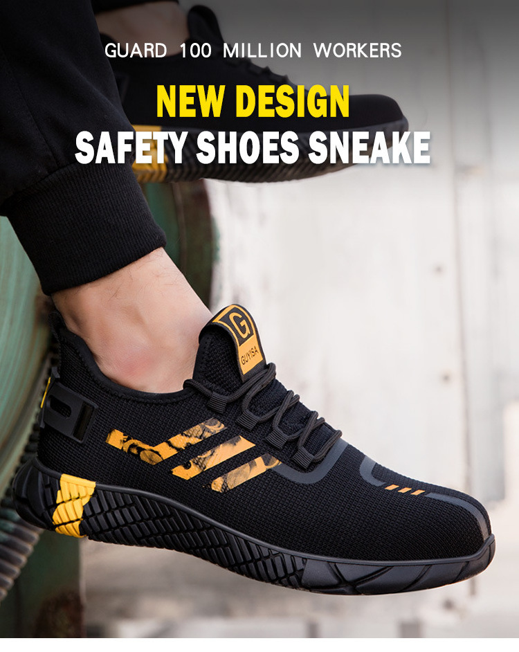 dd Hot Selling Industrial Protective Fashion Breathable Work Boot Casual Trainers Steel Toe Safety Shoes for Men safety shoes