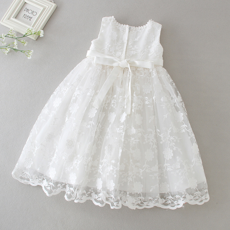 Wholesale OEM ODM Christening Dress For Baby Girl White Baby Baptism Set Gowns