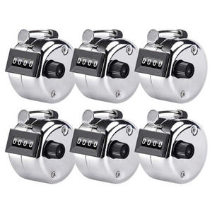 Mini Mechanical Digital Hand Tally Counter 4 Digit Number Hand held Tally Counter Manual Counting Training Counting Counter