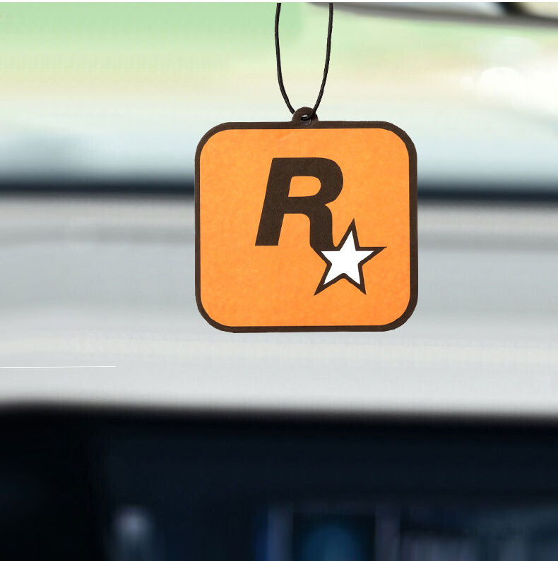 Trend Car Fragrance R Star Car Long-lasting Aromatherapy Fragrance Piece Net Red Pendant Decoration Car Deodorization