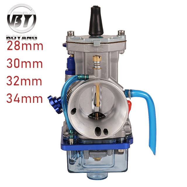 Universal Blue PWK 28 30 32 34mm For Keihin Carburetor With Power Jet For Yamaha Suzuki Honda KTM 125-300cc Dirt Bike ATV