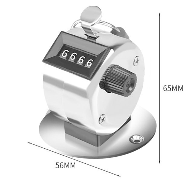 Mini Hand Held Tally Counter Manual Counting Golf Clicker Small Mechanical Training Timer Counter Metal counter with base