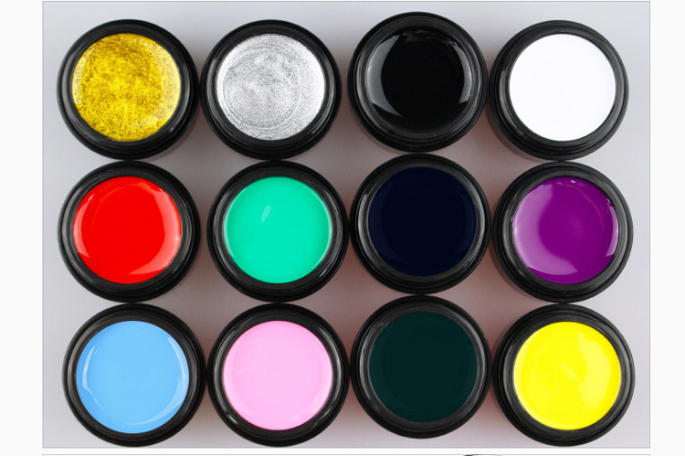 Create your own brand Nail paint gel 30g wholesale OEM colorful private label UV nail art painting gel