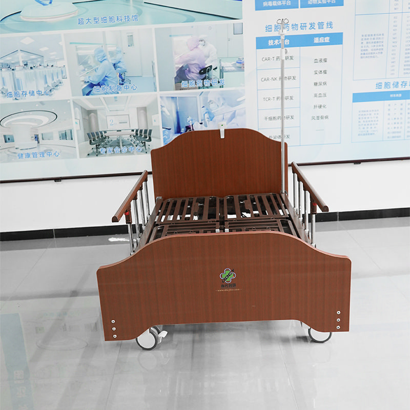 Most Popular Low Price Sales Electric Rotating Bed Adjustable Durable Movable In Wood 3 function Hospital Beds