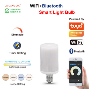 2023 smart bulb alexa google home with tuya E12 LED Bulb WiFi 2700-6500k Dimmable