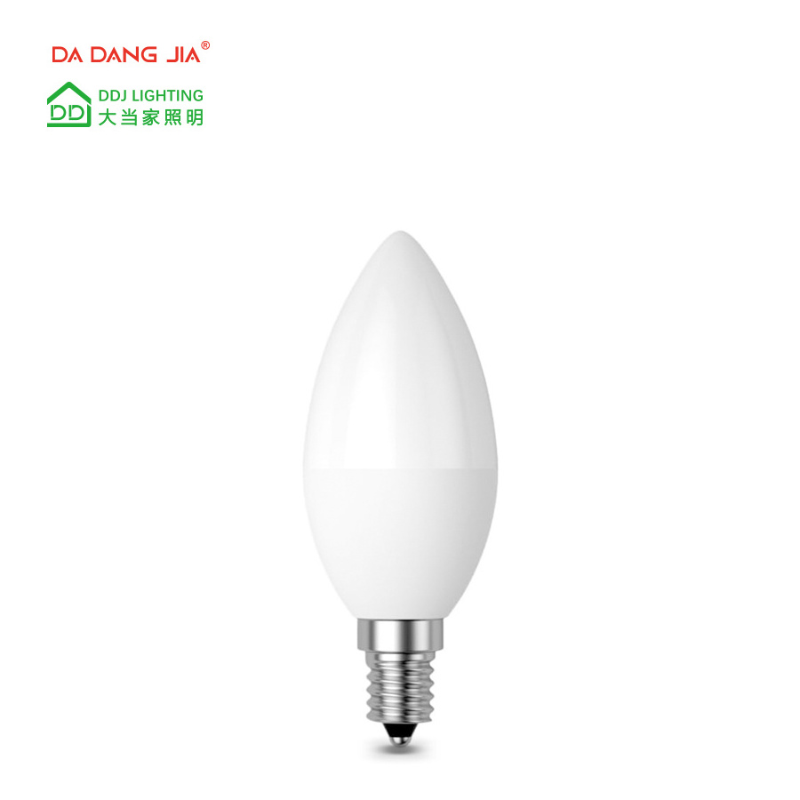 C37 E12 Base Candle Bulbs replacement 50/60w halogen 5W 470 lumens12V 120V/220V warm white/cool white perfect dimmable