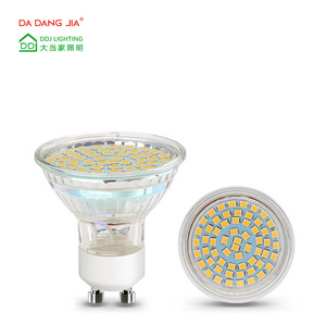 Hot selling GU5.3 GU10 Pin 3w 350 lumen AC 90-265V glass housing gu10 LED spot light bulbs