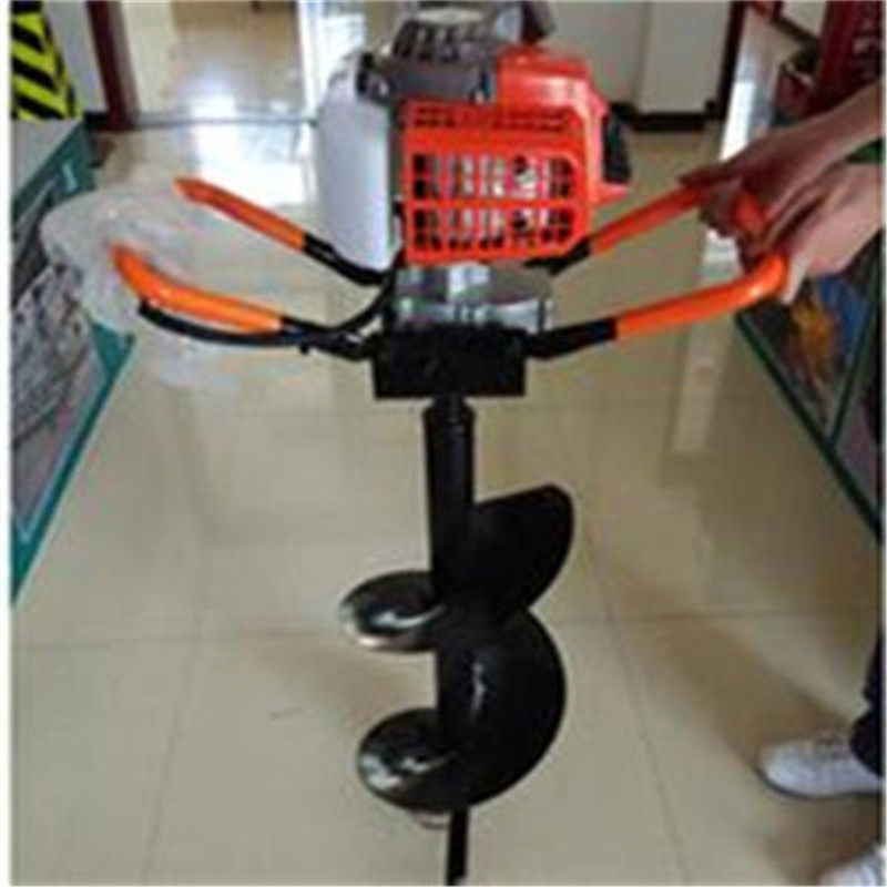 Portable gasoline tree digging machine, seedling and tree planting machine, tree lifting and pit digging machine with soil ball