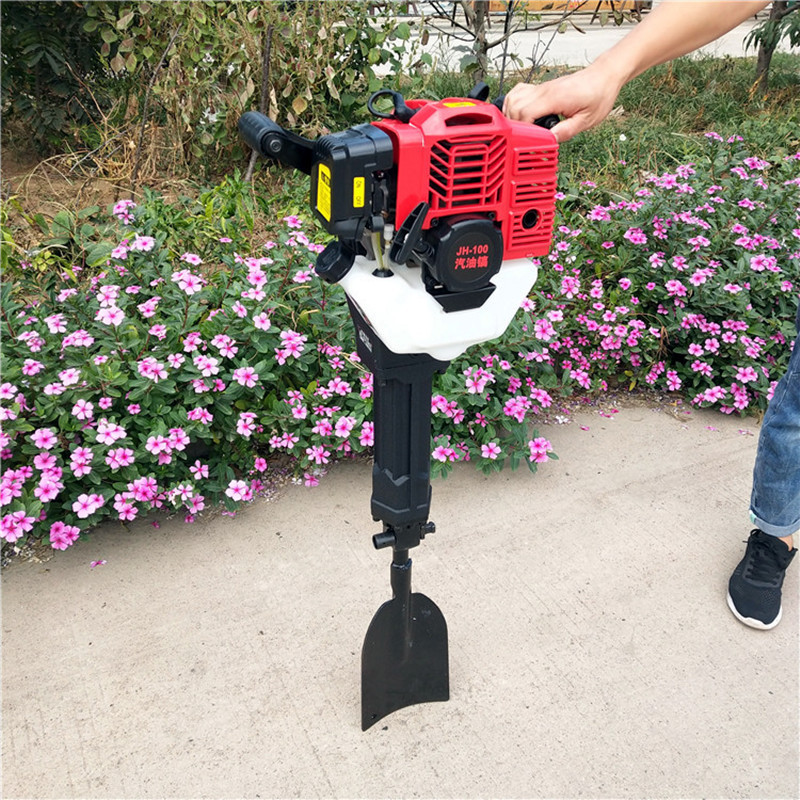 Portable tree digger One-person operation shovelhead tree digger Portable sapling transplanting tree machine