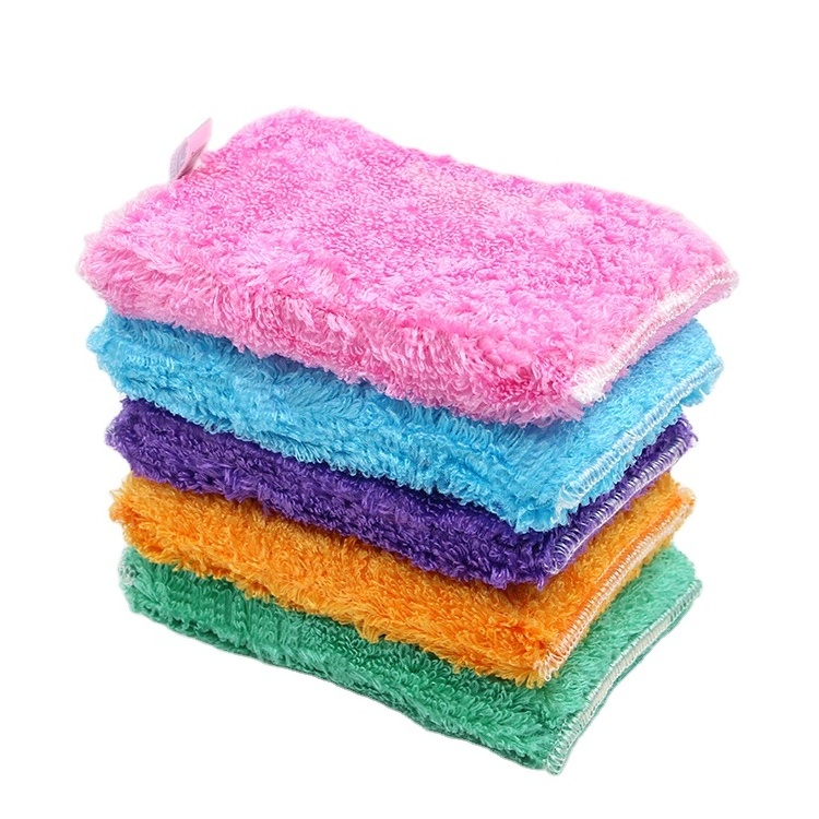 Magic Bamboo Fiber Kitchen Sponges Cleaner For Dishes Cleaning Washing Pots