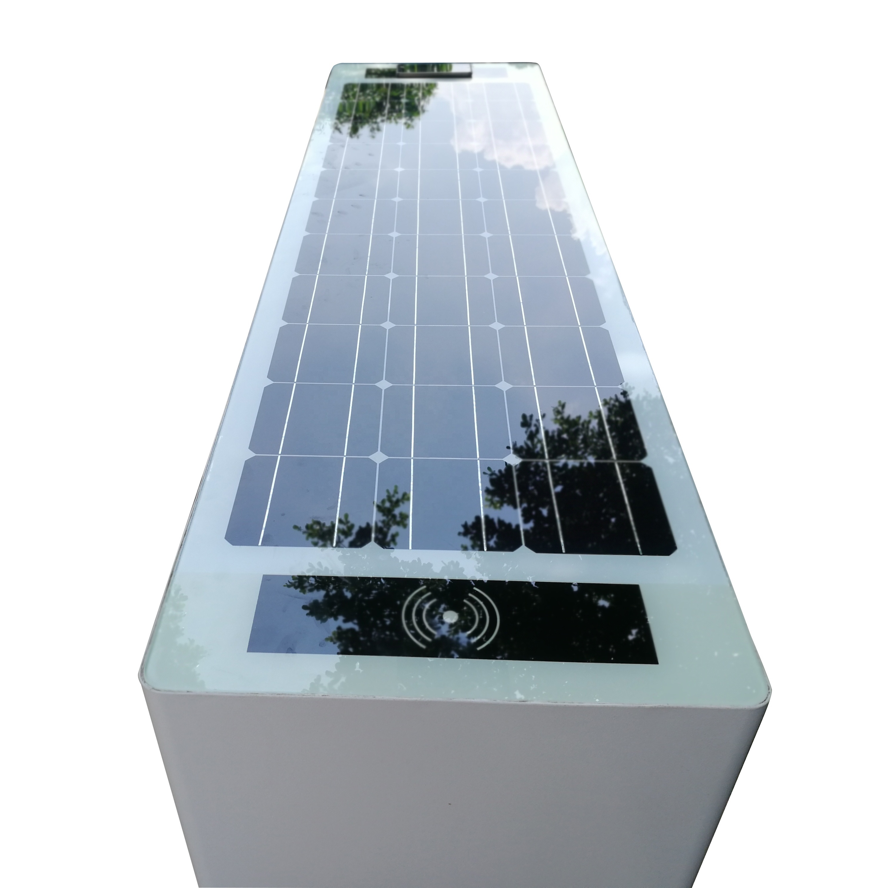 Solar Smart Bench USB Port Low Carbon Photovoltaic Charging Wpc Manufacturer