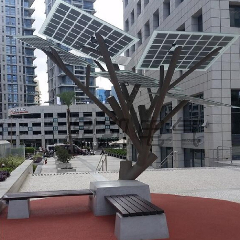 DDK solar tree with sitting bench