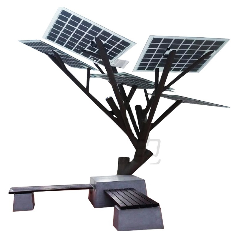 New Design Waterproof Outdoor Solar Bench Seating solar tree