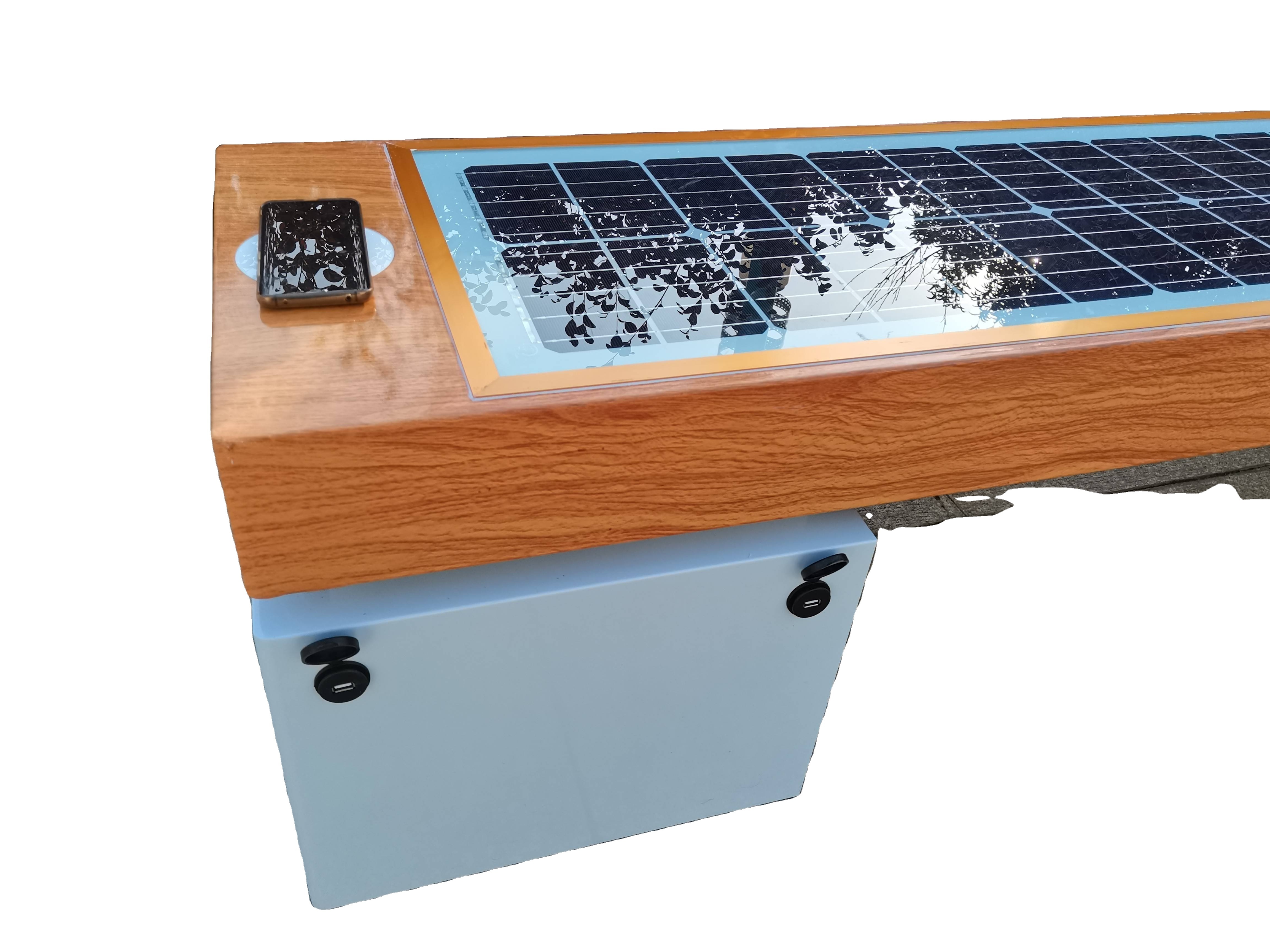 Contemporary outdoor garden bench Solar intelligent energy-saving bench seat