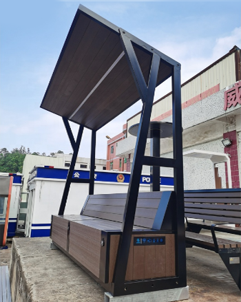 DDK Fashion design  Intelligent Outdoor Wifi Charging Advertising Solar Benches for parks