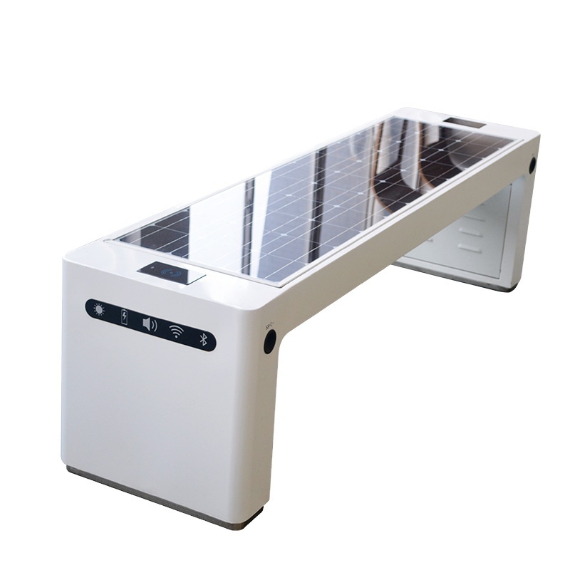 2022 New Design Outdoor Multifunction Street Furniture PV Smart Solar Bench