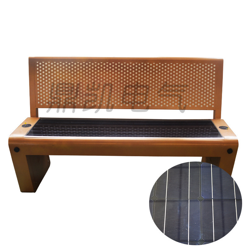 2022 New Design Outdoor Multifunction Street Furniture PV Smart Solar Bench