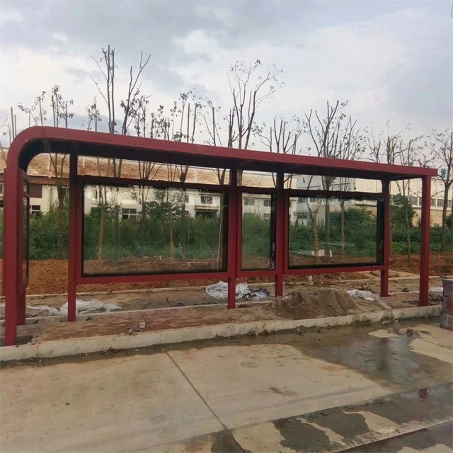 Hot Sale Hot Dip Galvanized Sheet Air Conditioner Bus Shelter Modern Advertising Bus Station Supplier