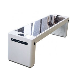 Contemporary outdoor garden bench Solar intelligent energy-saving bench seat