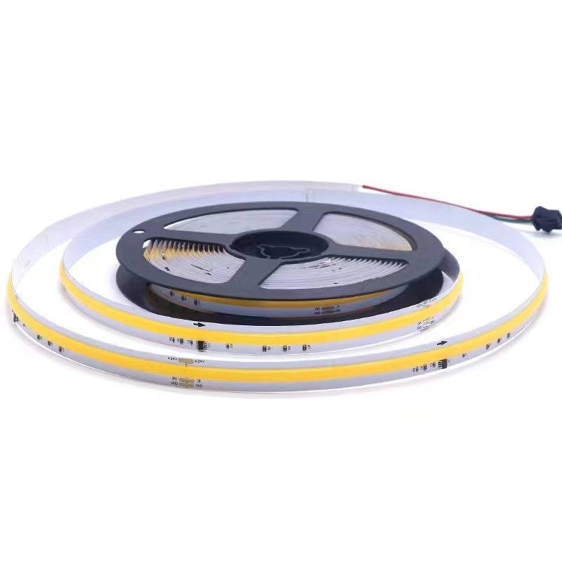 High Quality Cri 90 95 COB Running water flow led strip 24V 12V IP65 IP67 IP68 Chasing Running Water Flow COB led strip light