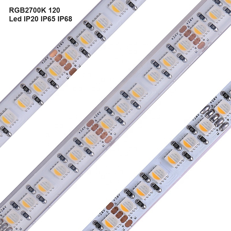 High Cri 95 RGBW RGBWW Led Strip Light SMD 5050 120 leds Stripe Tape Streifen 12V 24V RGBWW RGBW Led Strip With 3 Years Warranty