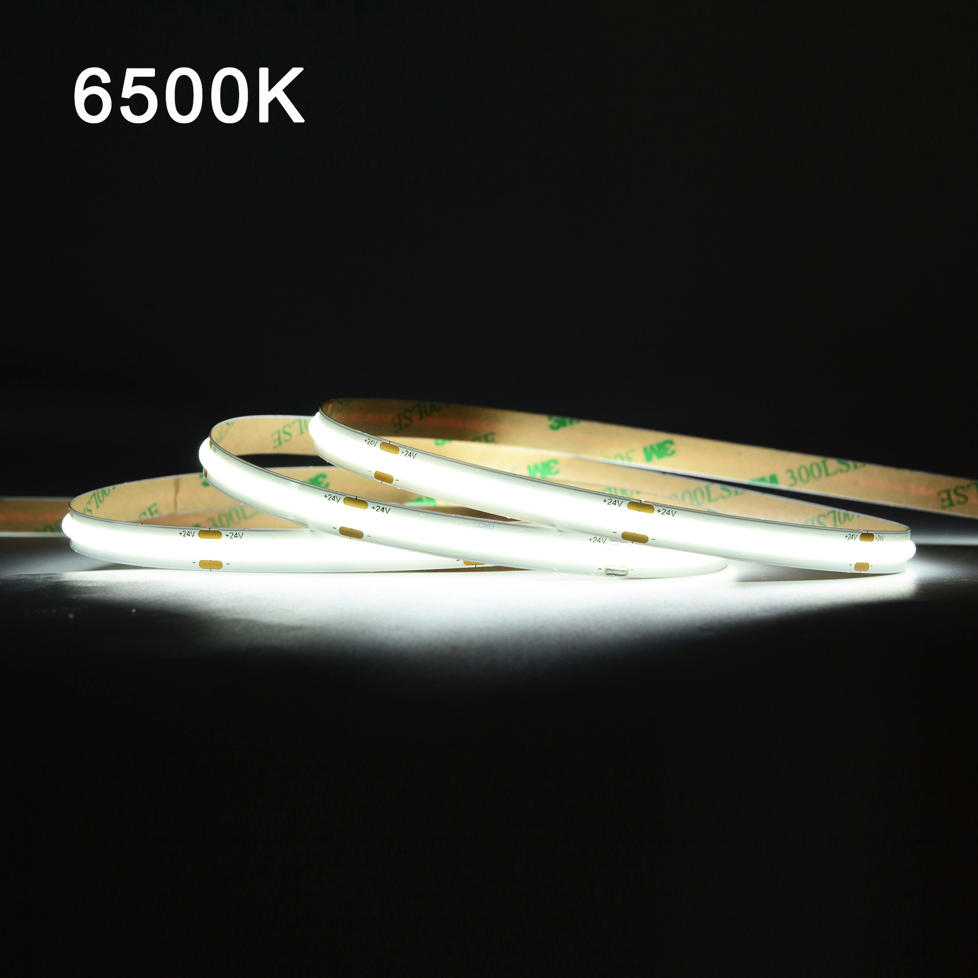 High Cri 90 95 98 cob led 2.7mm 3mm 5mm 8mm 10mm 2700K 3000K 4000K 6000K 24v 12v 320 480 528 800 COB led stripe tape strip light