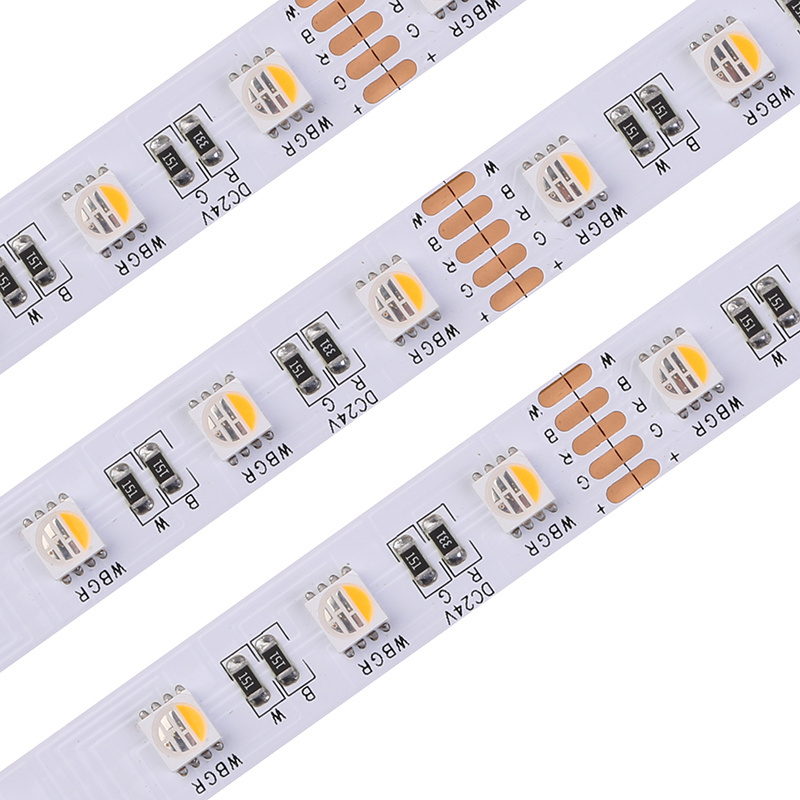 High Cri 95 RGBW RGBWW Led Strip Light SMD 5050 120 leds Stripe Tape Streifen 12V 24V RGBWW RGBW Led Strip With 3 Years Warranty