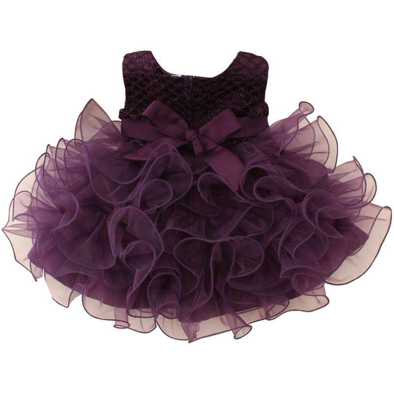 beaded tulle fower girl dress infant toddler bridal party frock princess dresses for children wearing