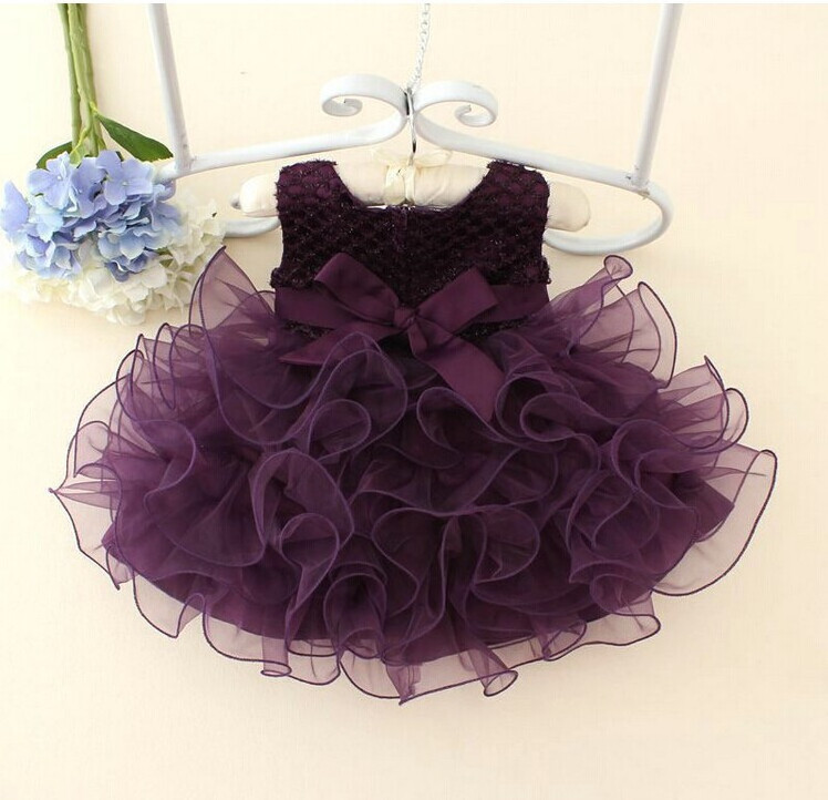 beaded tulle fower girl dress infant toddler bridal party frock princess dresses for children wearing